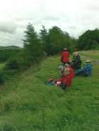 Lunch above Valehouse Reservoir