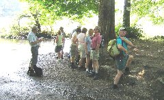 The first water stop.