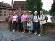Some of the group with German friends in Nuremberg