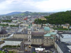 The town from the fortress