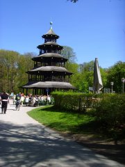The pagoda beer garden