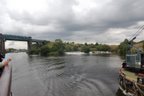 River Mersey enters canal